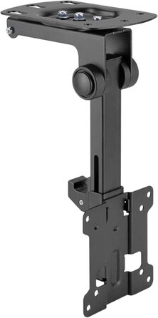 Настінна кріплення для телевізора PureMounts, 13-27 дюймів, поворотна, нахильна, регульована висота, VESA 100x100, чорний