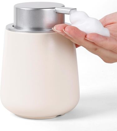 Дозатор для миючого засобу BosilunLife 350 мл, наповнюваний, великий насос, стильний, неслизький, BPA-free для кухні та ванної кімнати