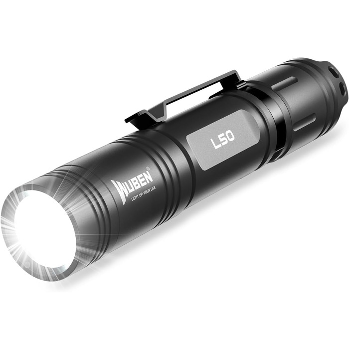 Ліхтарик WUBEN L50 LED 1200 Люмен, тактичний, водонепроникний IP68, USB-зарядка, 5 режимів, для кемпінгу, туризму, надзвичайних ситуацій