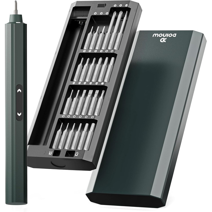 Мініатюрний електричний набір викруток DOINOW, прецизійний електричний викрутка з 48 бітами, LED-підсвічуванням, акумуляторний, для ремонту iPhone, ноутбуків, окулярів, годинників