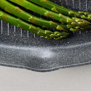 Сковорода гриль Russell Hobbs RH02813EU7 Metallic Marble 28 см з антипригарним покриттям для індукційних плит