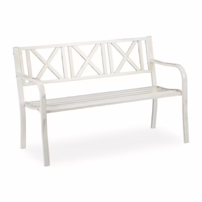 Relaxdays Metal Garden Bench