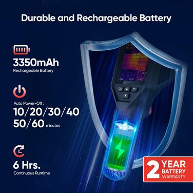 Тепловізор HIKMICRO B01 з роздільною здатністю 256x192, Wi-Fi, 49.152 пікселів, 3.2