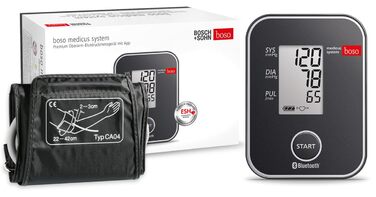 boso medicus system – Бездротовий тонометр на плечі з визначенням аритмії – У комплекті універсальна манжета (22-42 см)