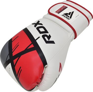 Боксерські рукавички для дітей RDX Junior, Maya Hide, вентильована долоня, для спарингу, кікбоксингу, ММА, 6OZ, зелені