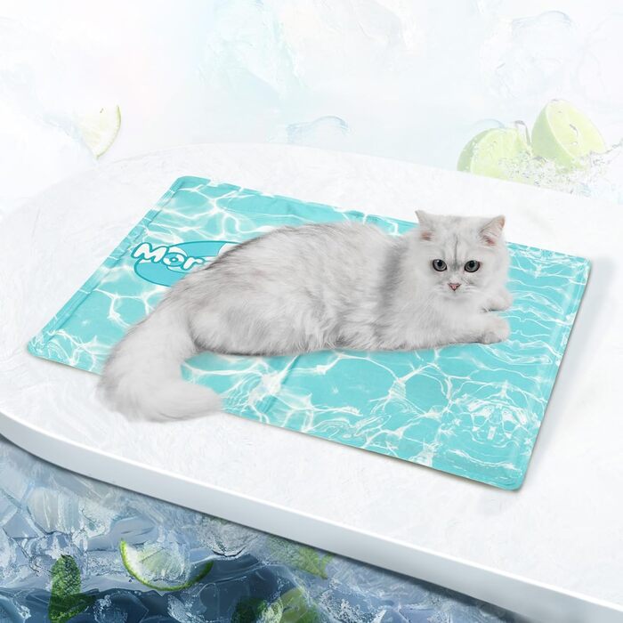 Pawtasy Cooling Mat for Dogs and Cats, Cooling Blanket for Dogs, Non-Toxic Gel Cooling Pad, Self-Cooling Cooling Mat for Pets, Cooling Dog Mat - M (50 x 40 cm)