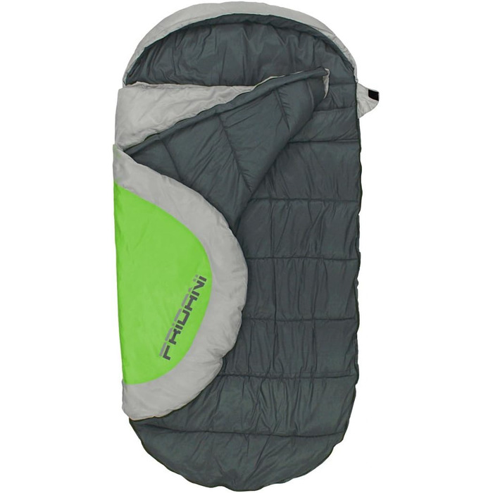 Дитячий спальний мішок Fridani PG 180x90 см XXL, зелений, теплий, водовідштовхувальний, праний, до -12°C