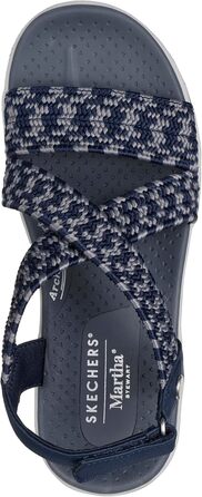Skechers Martha Stewart Reggae Cup – Жіночі сандалі Coastal Trail, 38.5 EU, темно-сині з сірим