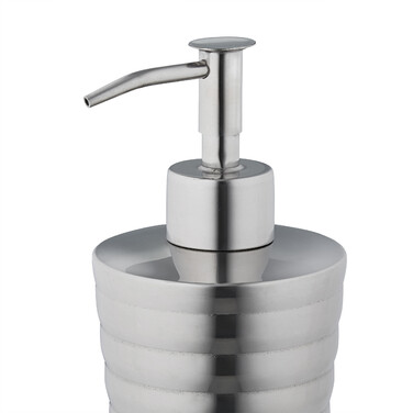 Relaxdays 4-Piece Bathroom Set, Polished Stainless Steel