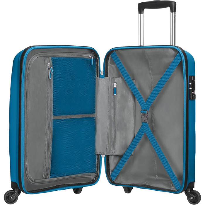 Чемодан American Tourister Bon Air Spinner S, 55 см, 31.5 л, червоний (Seaport Blue)