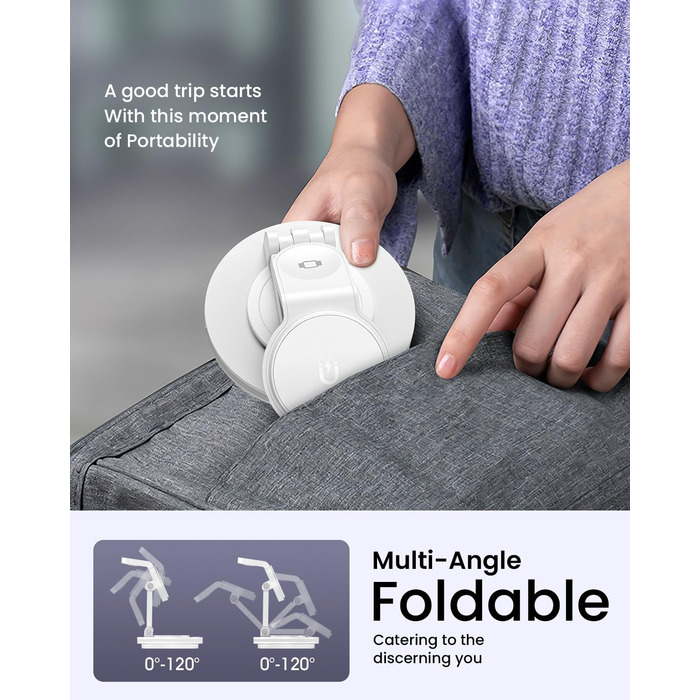 Зарядний пристрій MagSafe 3-в-1, складаний, для Apple Watch, iPhone та AirPods (білий)