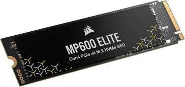 SSD CORSAIR MP600 ELITE 1TB M.2 PCIe Gen4 x4 NVMe - Швидкий диск для ігор та ПК, 7000 МБ/с