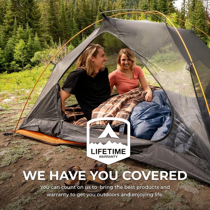 Сплячий мішок TETON Sports Mammoth Queen-Size, двомісний, синій, для кемпінгу, -6°C