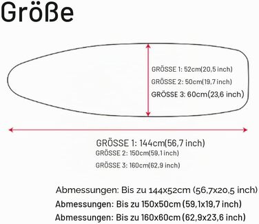 Чохол на прасувальну дошку XXL (160 x 60 см) з натуральної бавовни для парових прасок, м'який