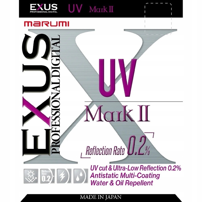 УФ-фільтр MARUMI EXUS Mark II UV 62мм