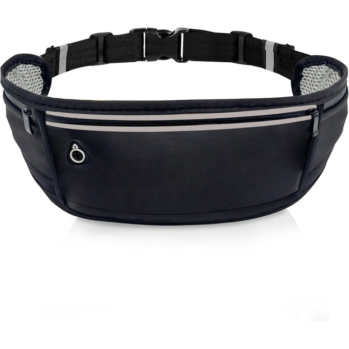 Пояс-сумка для бігу та спорту: водонепроникний пояс з 3 кишенями для телефону (до 18.3 см)