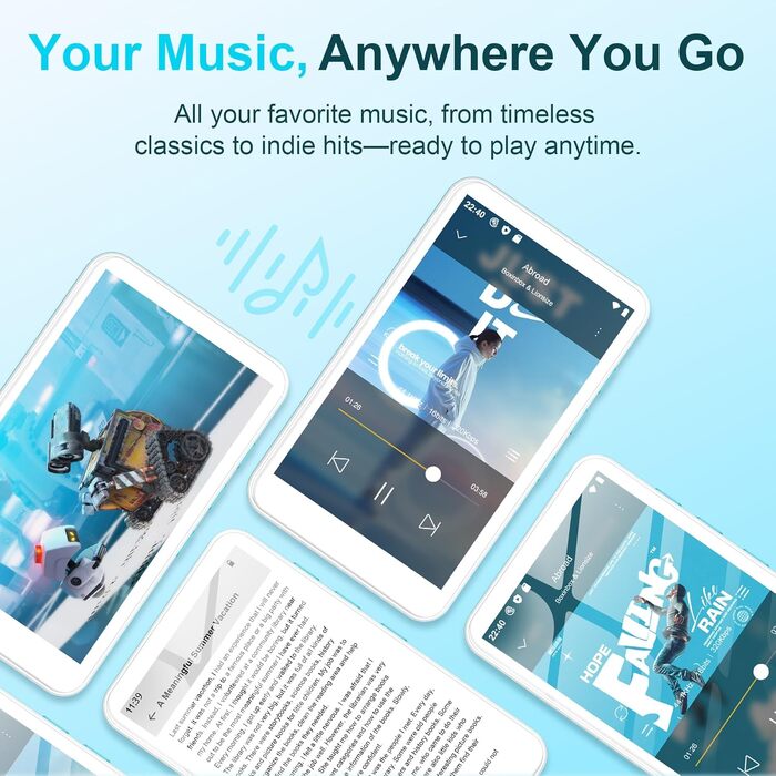MP3 плеєр SWOFY з Bluetooth та WiFi, 4.0