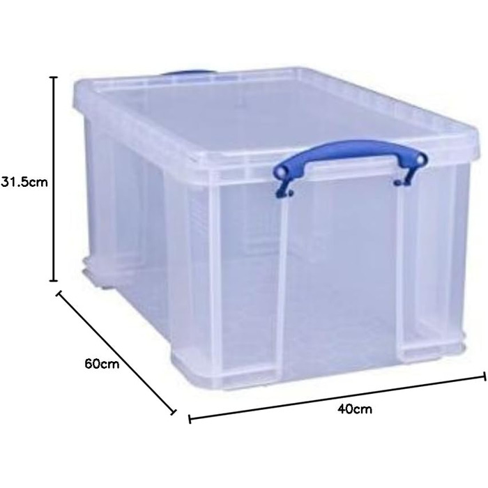 Really Useful Box 3 x 48 Liter - 60 x 40 x 31.5cm - transparent