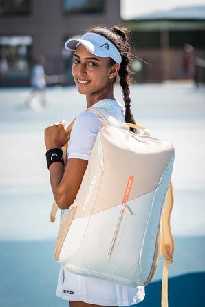 HEAD Unisex Adult Tour Tennis Backpack (1-Pack) - 25L Camel/White