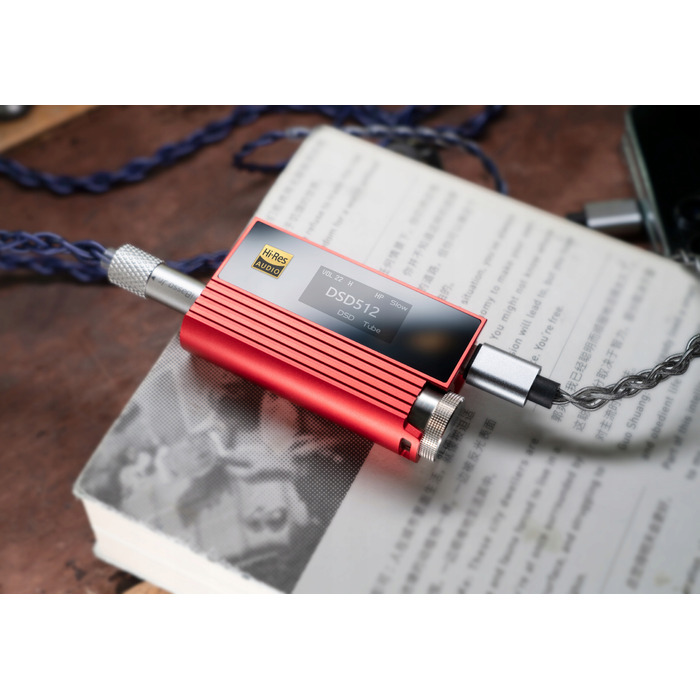 iBasso Nunchaku (червоний) — 2x TUBE JAN6418, 2x CS43198, 4x OPAMP, 4x BUF634A