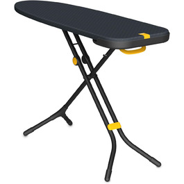Гладильна дошка Joseph Joseph Glide Plus 135 x 45 см з регулюванням висоти та стійкою до нагрівання платформою для прасування, зручне зберігання, 4-шаровий бавовняний чохол, чорний/синій