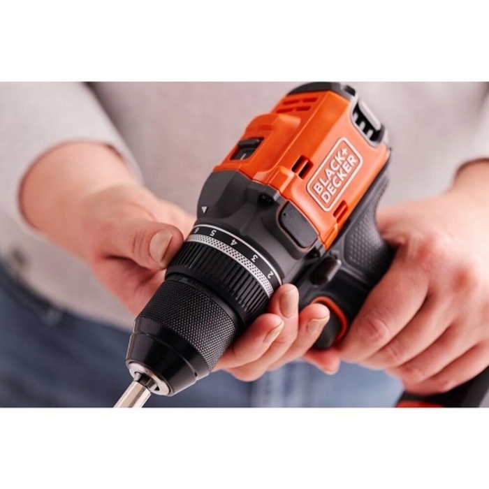 Дриль-шурупокрут Black+Decker 18V, 50 Нм [BLD682D2XK-QW] з 2-ма акумуляторами по 2,0 Аг