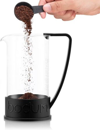 Френч-прес Bodum BRAZIL 1 л, нержавіючий фільтр, чорний, 3 чашки