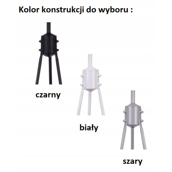 Підлоговий торшер-тринога Light E27 60 Вт, чорний