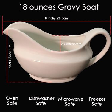 Large-capacity sauce dish, 530 ml, White – perfect for serving delicious sauces and condiments