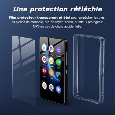 MP3 плеєр 160GB з Bluetooth, Wi-Fi, Android 13.0 та Spotify - чорний