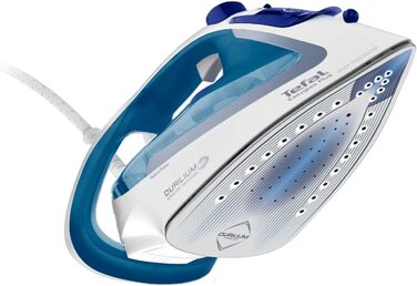 Tefal FV5751 Durilium Plus Steam Iron, 220g Steam Shot, 2700W, Test Winner 2019 best sole | Durilium AirGlide sole with three steam zones, self-cleaning function, anti-scale system