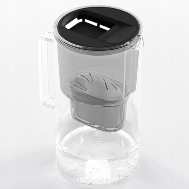 Скляний фільтр-віддільник для води Wessper D2 BOROSILICATE 3л, чорний + 8 фільтрів у комплекті
