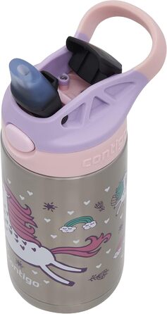 Contigo Kinder Trinkflasche Easy Clean Autospout with Straw, BPA-free durable water bottle, 100% leak-proof, easy to clean, ideal for daycare, kindergarten, school and sports, 420 ml