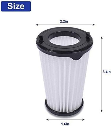 Фільтри для пилососа AEG CX7 (4 шт.) - Замінні фільтри для AEG AEF150, CX7-2 Classic, Ergorapido, QX8 Animal x Power