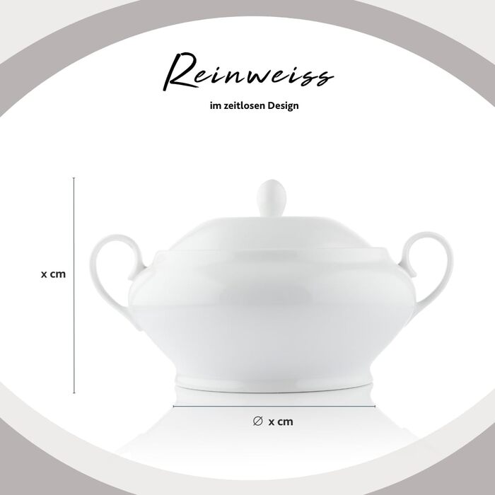 Набір посуду SÄNGER Kombiservice New Port 36 предметів на 6 осіб | PREMIUM COLLECTION (супорієра та супові тарілки 7 предметів)