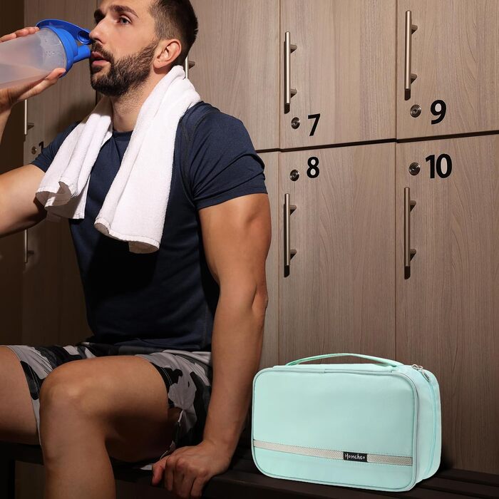 Зручна накидка на унітаз, водонепроникна, складана, портативна, для чоловіків та жінок (L, м'ятно-зелений)