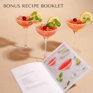 Cocktail Shaker Set - Stainless Steel Shaker in Boston Style | Rich Accessories for Easiest Handling | Bonus Recipe Book, Elegant Gift Box & Storage Bag (Pink)