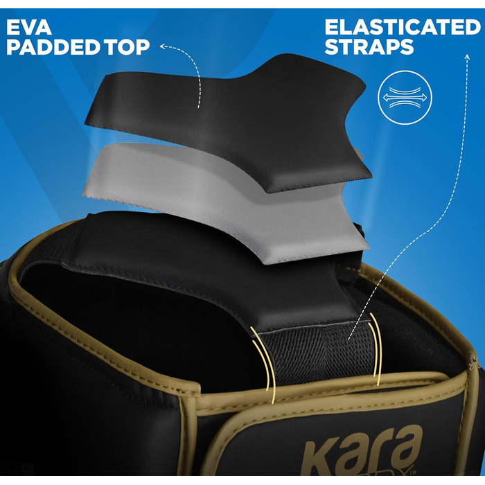 Maya Hide Boxing Headgear - Premium Leather Headguard for Kickboxing, MMA, Muay Thai, Karate, Taekwondo & Krav Maga Training - Golden Standard