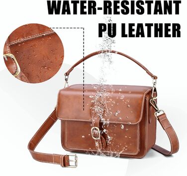 Сумка для камери Cwatcun Kaeratasche - водонепроникна сумка для камери Canon, Nikon, Sony DSLR/Mirrorless (Коричнева)