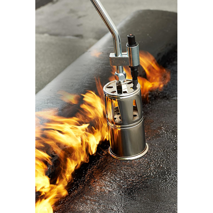 CFH Flame Gun PZ 6000 incl. Piezo Ignition and Gas Hose - Weed Burner Gas Application with 3/8