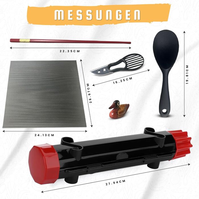 Набір для приготування суші: роловщик, форми, аксесуари - DIY стартовий набір для початківців