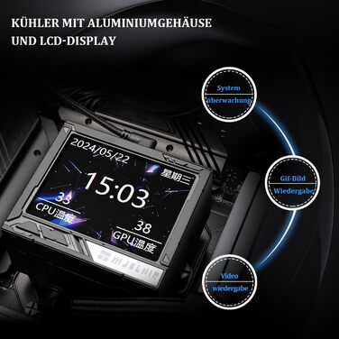 Thermalright Mjolnir Vision 360 ARGB: Смарт-система водяного охолодження з IPS LCD дисплеєм для AM5/LGA 1700/1851, білий корпус