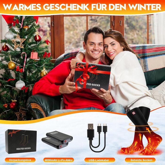 Спортивні грілки для ніг Svpro з підігрівом, акумуляторні, для чоловіків та жінок, чорні. Ідеально для кемпінгу та полювання.