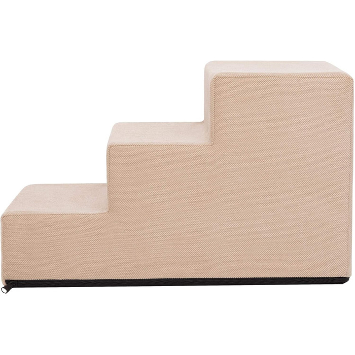 Східнякова пандус для собак та котів, 4 сходинки, висота 40 см, бежевий