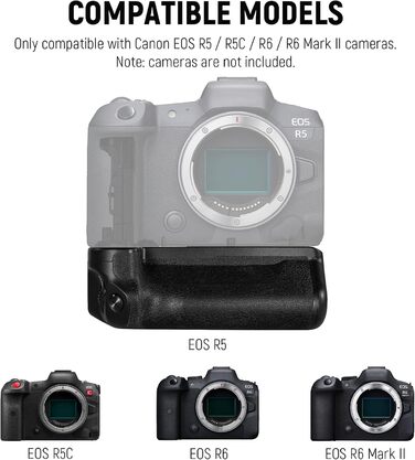 Грип батареї NEEWER BG-R10 для Canon EOS R5 R5C R6 R6 Mark II - сумісний з LP-E6/LP-E6N/LP-E6NH