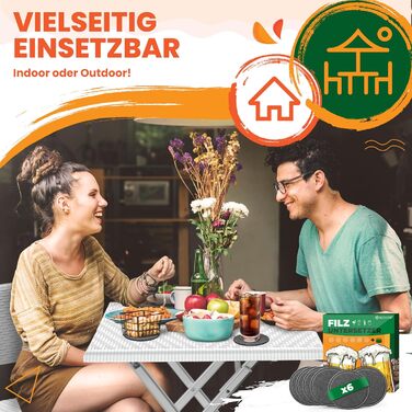 КЕССЕР® Балконний столик розкладний | Стійкий до погодних умов/УФ-стійкий | Балконні меблі з покриттям зі сталі та ротангу | Садовий стіл для вулиці | Меблі для саду з 6 фетровими підставками | Бістро-стіл витримує до 100 кг | Ротанг, білий