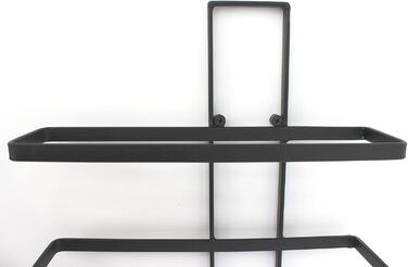 DanDiBo Wine Rack Bottle Shelf Metal Black Wall Mounted - This 116 cm (45.7 in) unit holds 10 bottles - Bottle Stand Bottle Holder