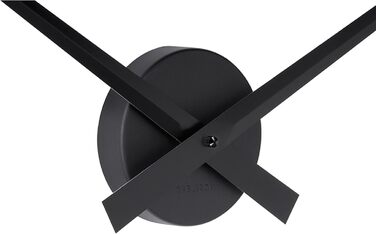 Karlsson Little Big Time Clock, Wall Clock, Aluminum, Black, One Size
