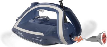 Tefal FV6830 Ultragliss Anti-Kalk Plus Steam Iron | 2800 Watts | Steam Boost: 250 g/min | 50 g/min Steam Output | Removable Scale Collector | Scratch-Resistant Soleplate | Blue/White [2] Anti-Scale Expert