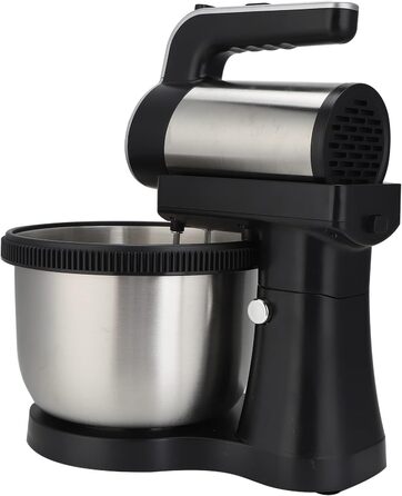 Stand Mixer, 2-in-1 1000W 5-Speed Tilt-Head Electric Hand Mixer with 4-Liter Stainless Steel Bowl, Dough Hooks, Whisk, and Beaters, Multifunctional Household Kitchen Mixer for Everyday Use